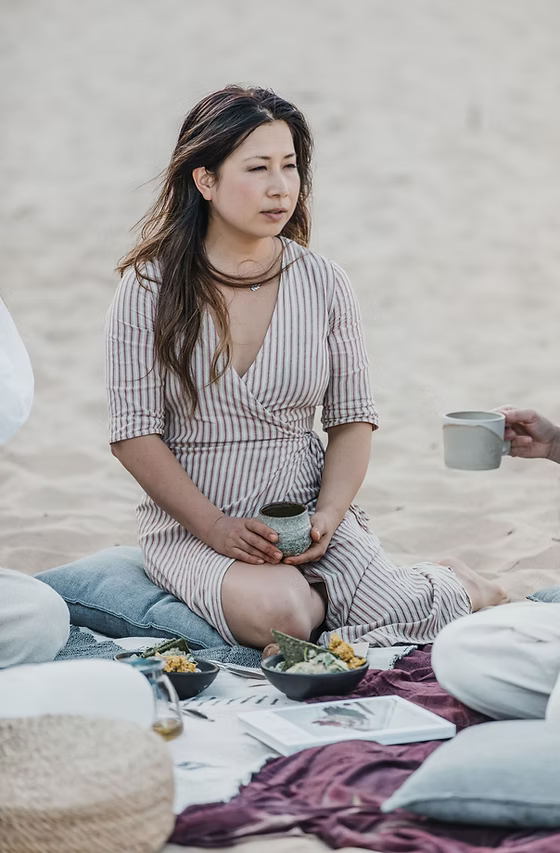 Chatting with Yoko