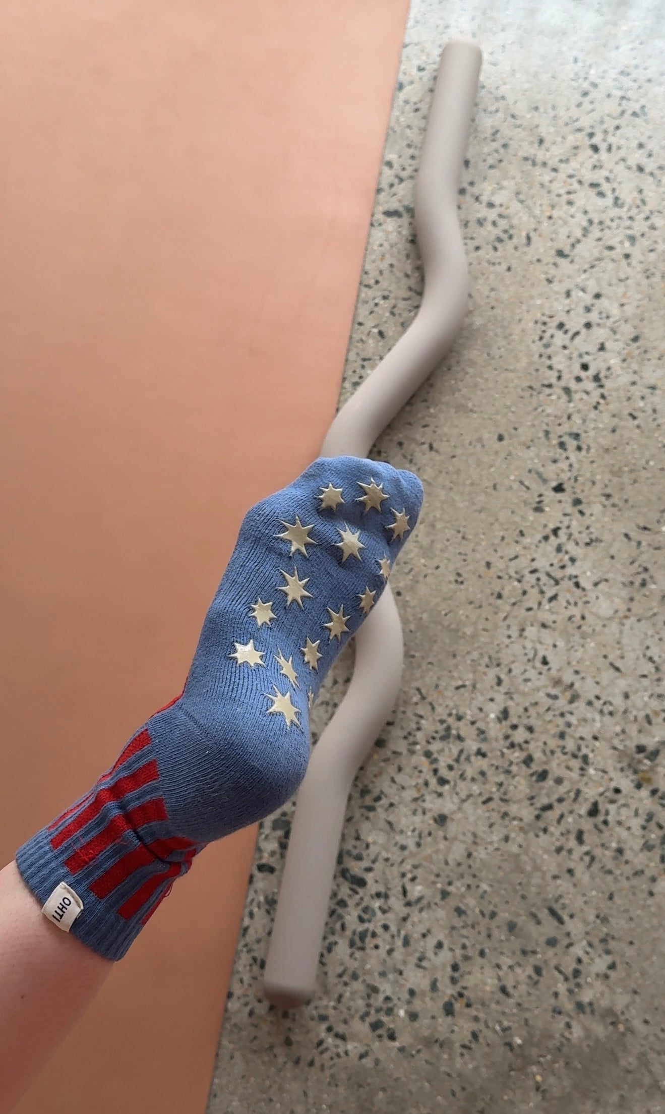 Grip Sock Blue Stripe