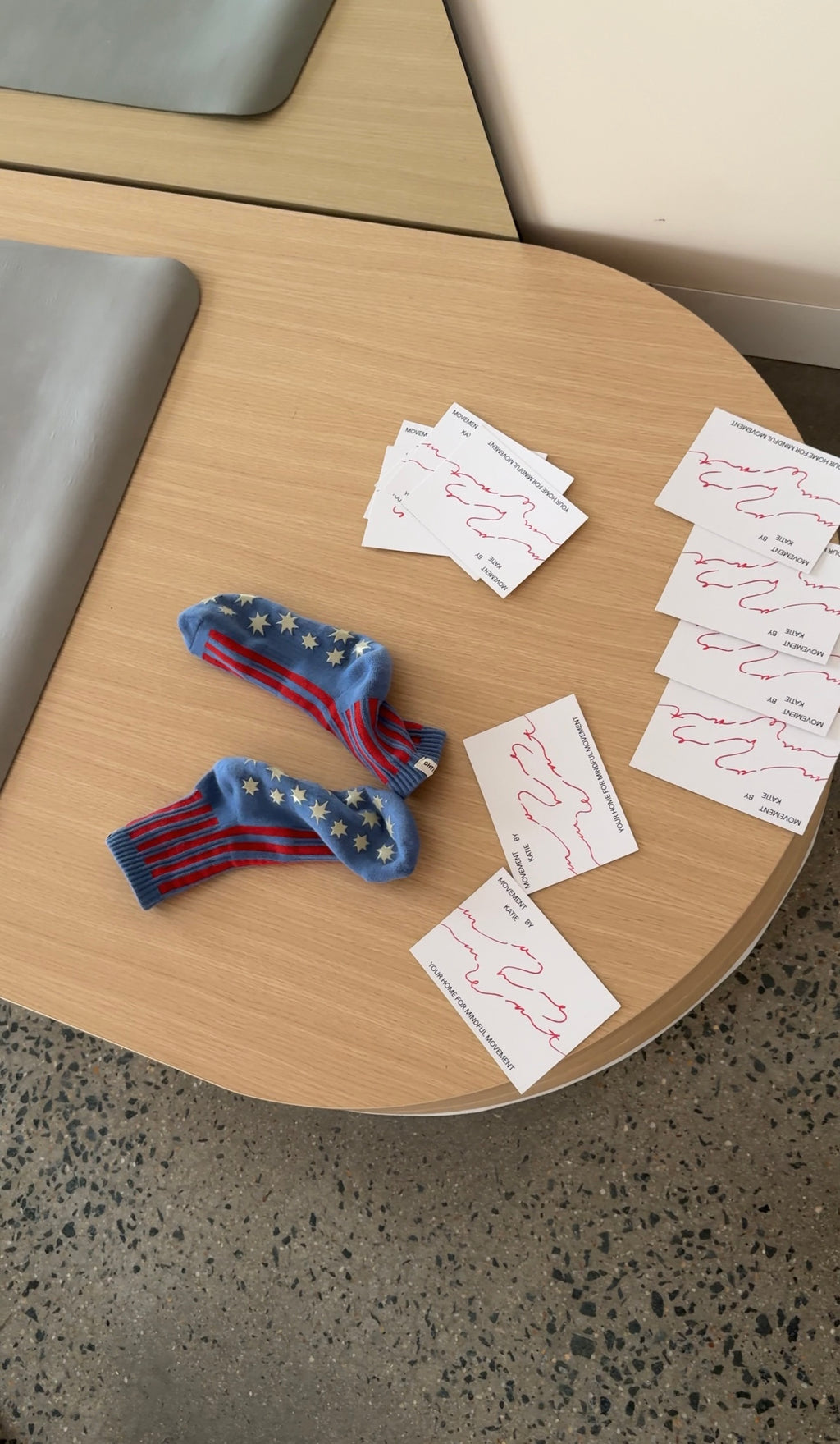 Grip Sock Blue Stripe