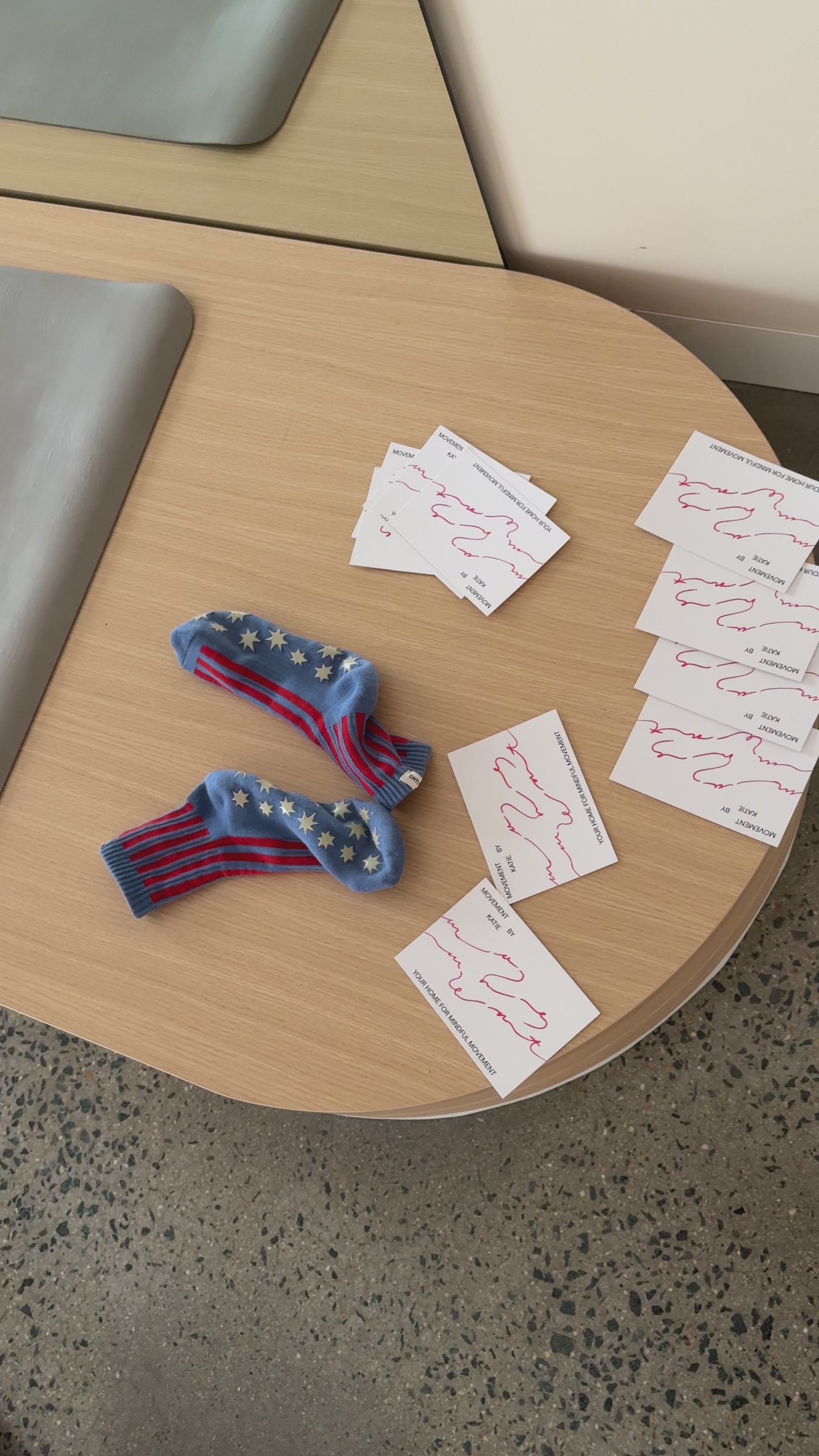 Grip Sock Blue Stripe