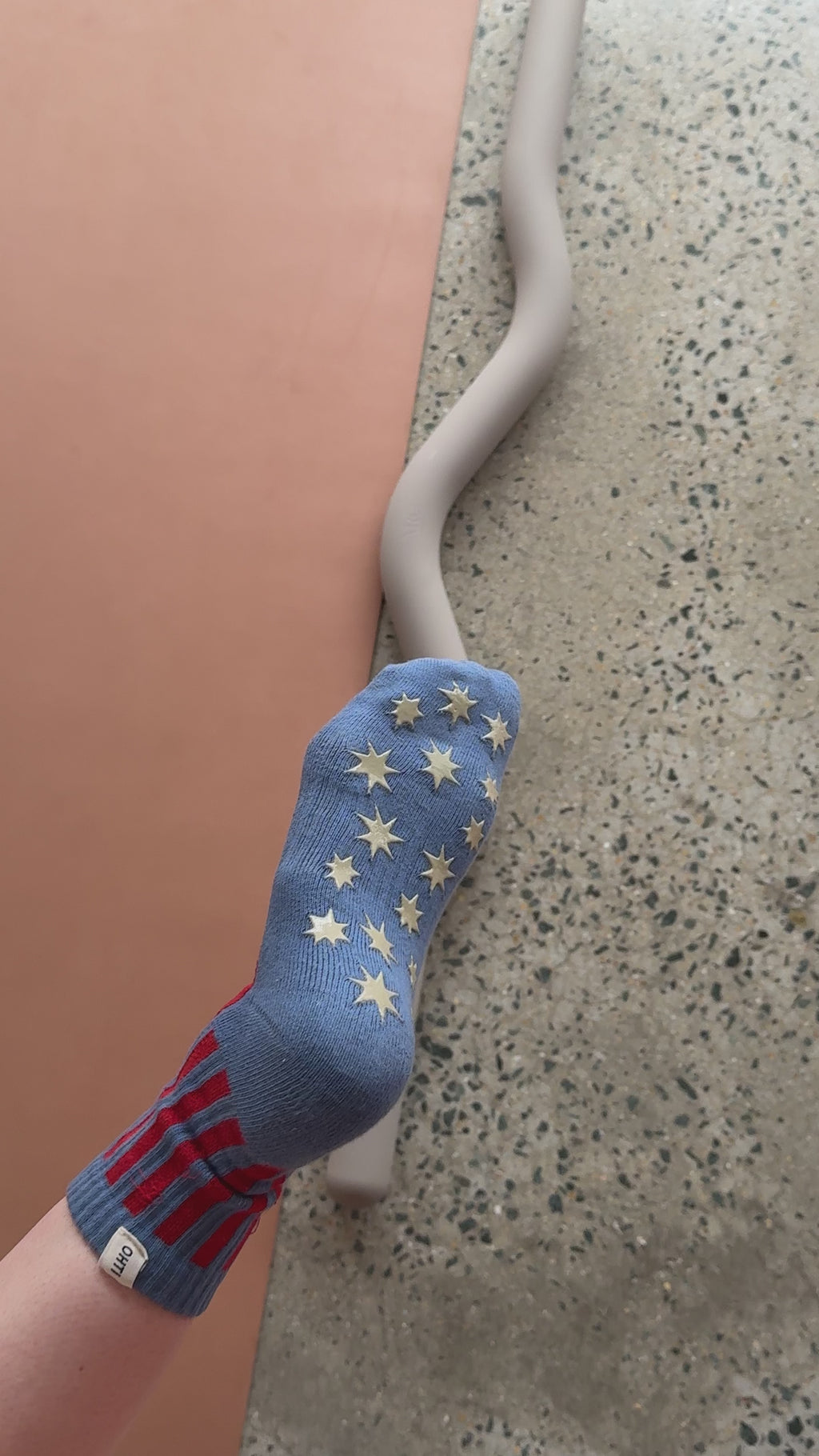 Grip Sock Blue Stripe