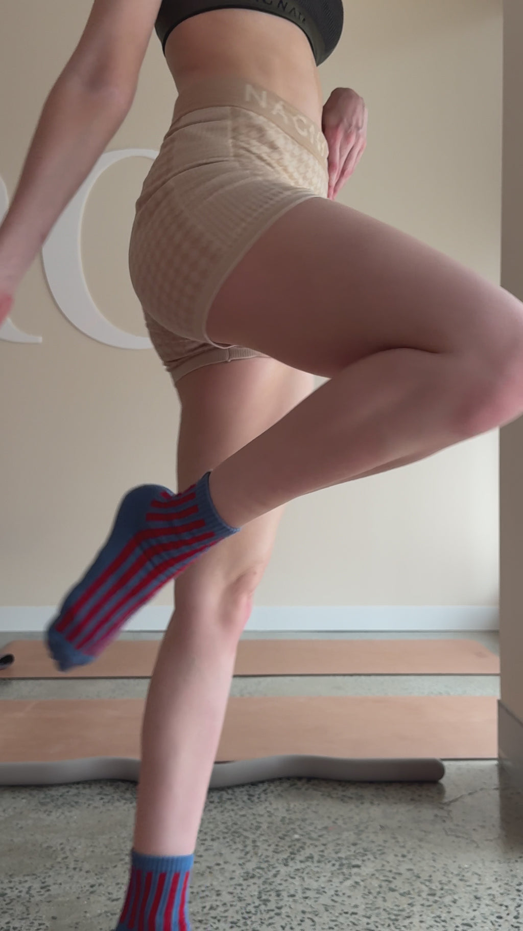 Grip Sock Blue Stripe