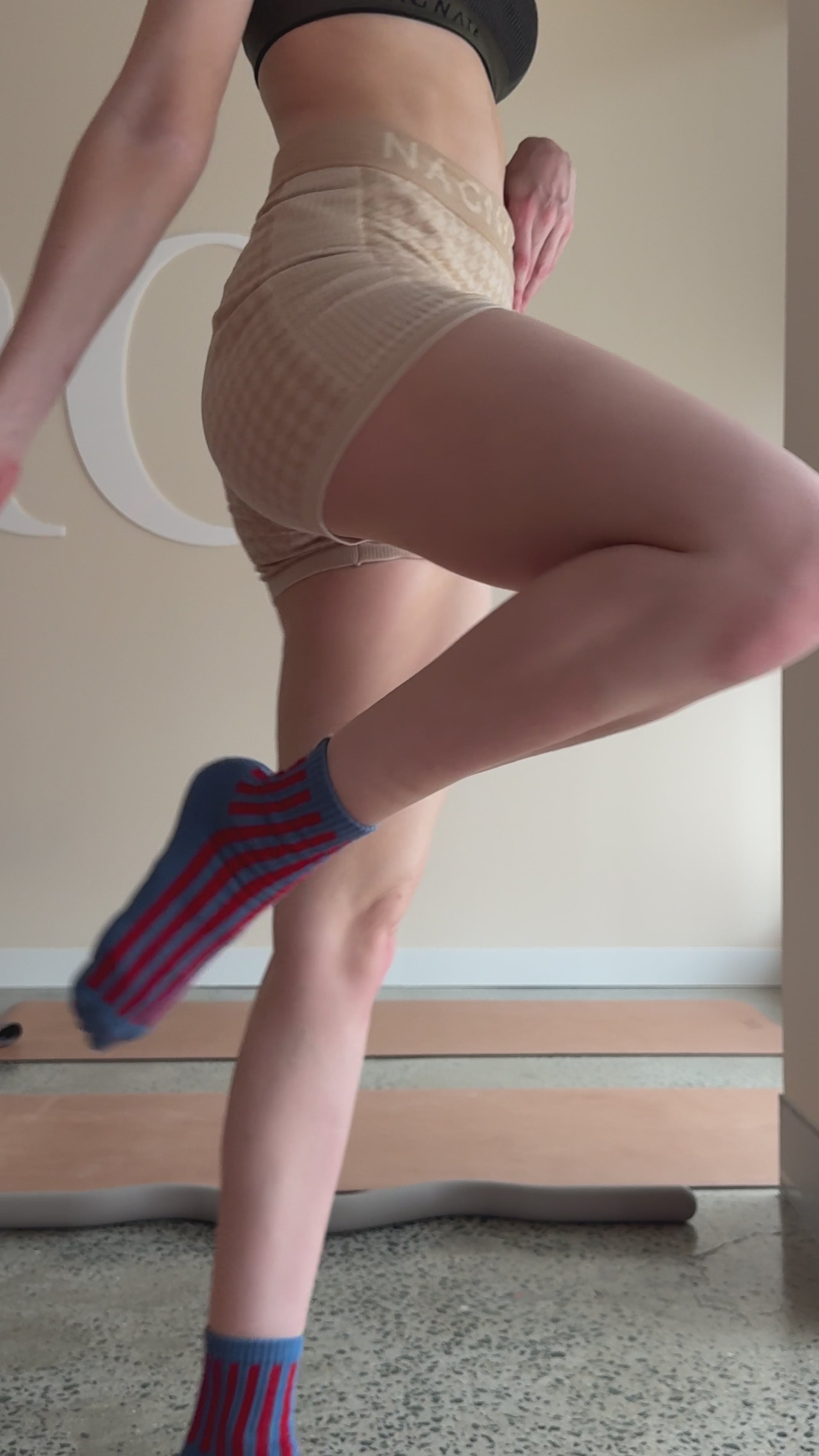 Grip Sock Blue Stripe